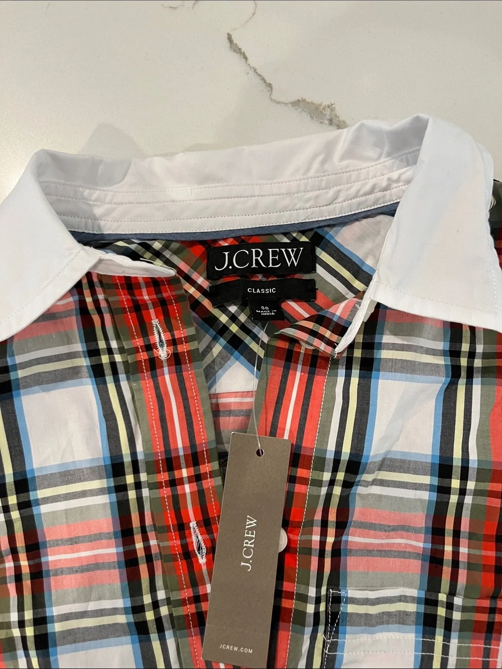 J.Crew Classic-Fit Cotton Poplin Shirt in Snowy Stewart Tartan